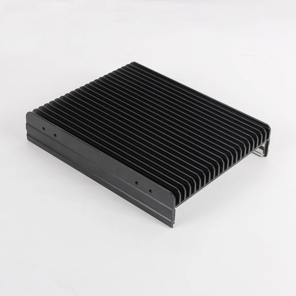 Extruded aluminum heat sinks for power amplifier with anodize black