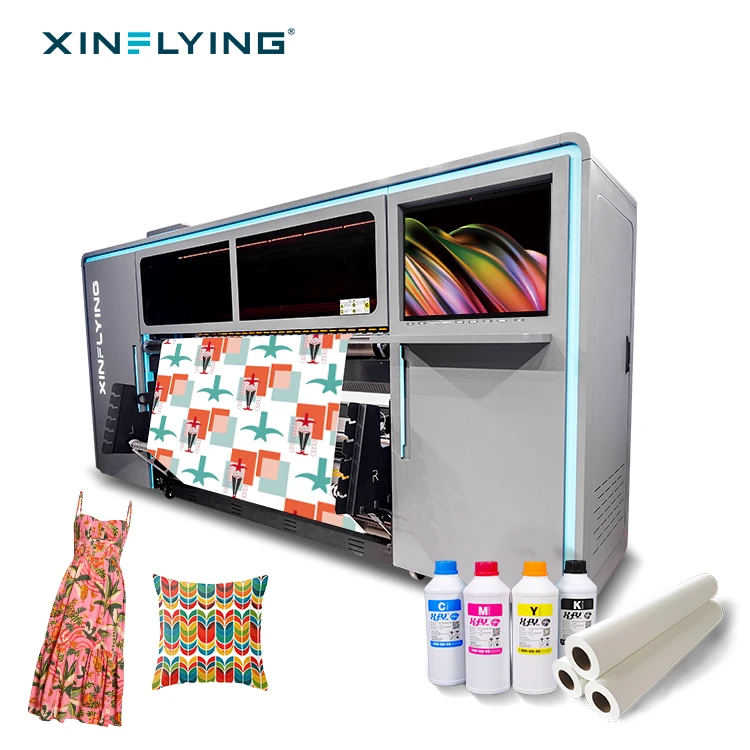Xinflying   i3200 Digital Sublimation Printer DTF 8 Heads 1.9m Large Format Die Sublimation Printer