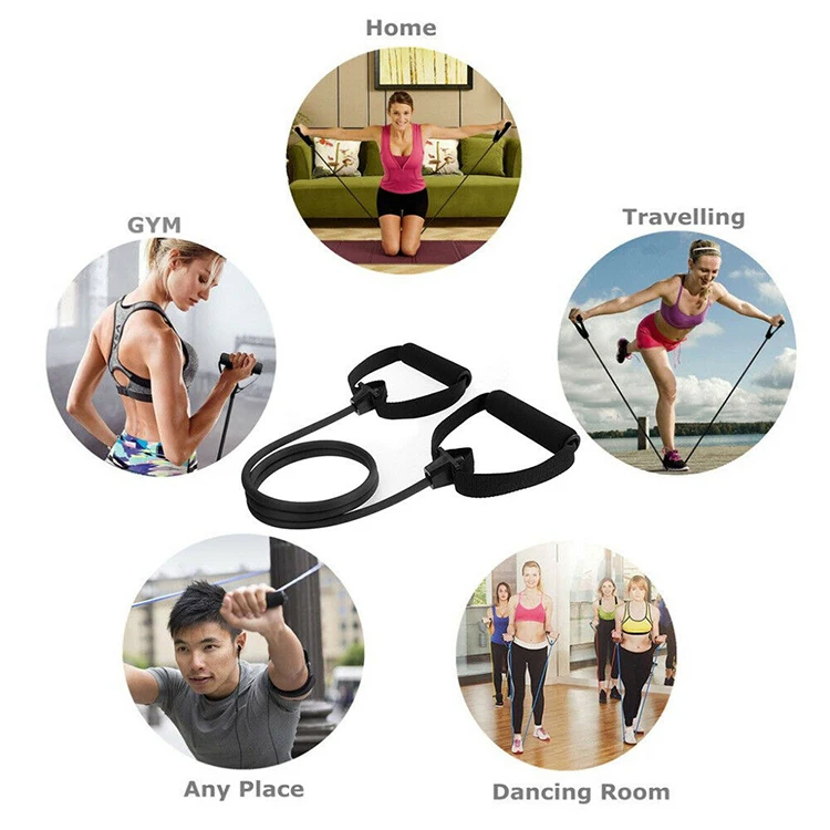 Fitness Exercise Cords Elastic Yoga Training Pull Rope Stretch Resistance Bands