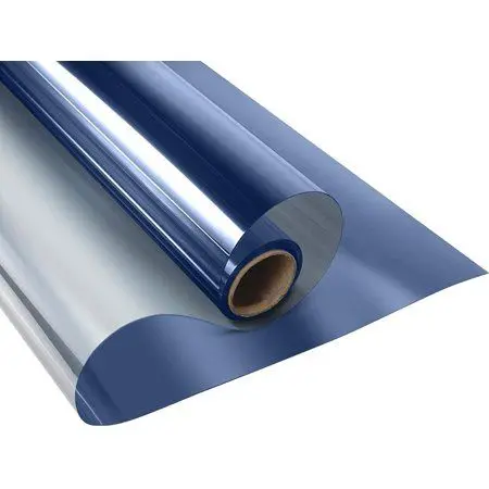 Best price daytime privacy window film silver glue transparent mirror building film