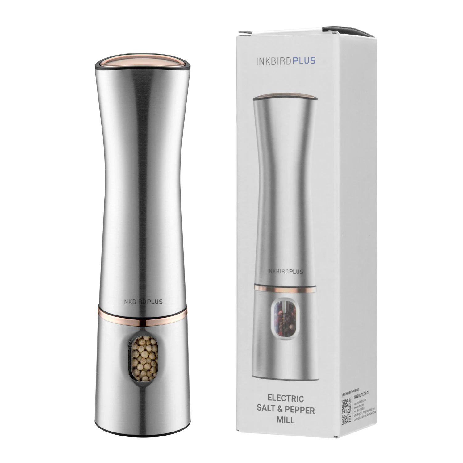 Inkbird kitchen gadgets electric salt and pepper grinder set Stainless Steel Salt And Pepper Grinder
