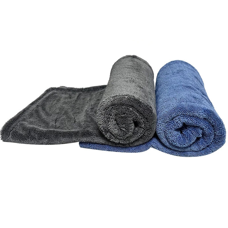 Micro Fiber Pile Auto Care Microfibre Detailing Microfiber Car Wash Cleaning Cloth Twisted large twist Loop drying Towel for car