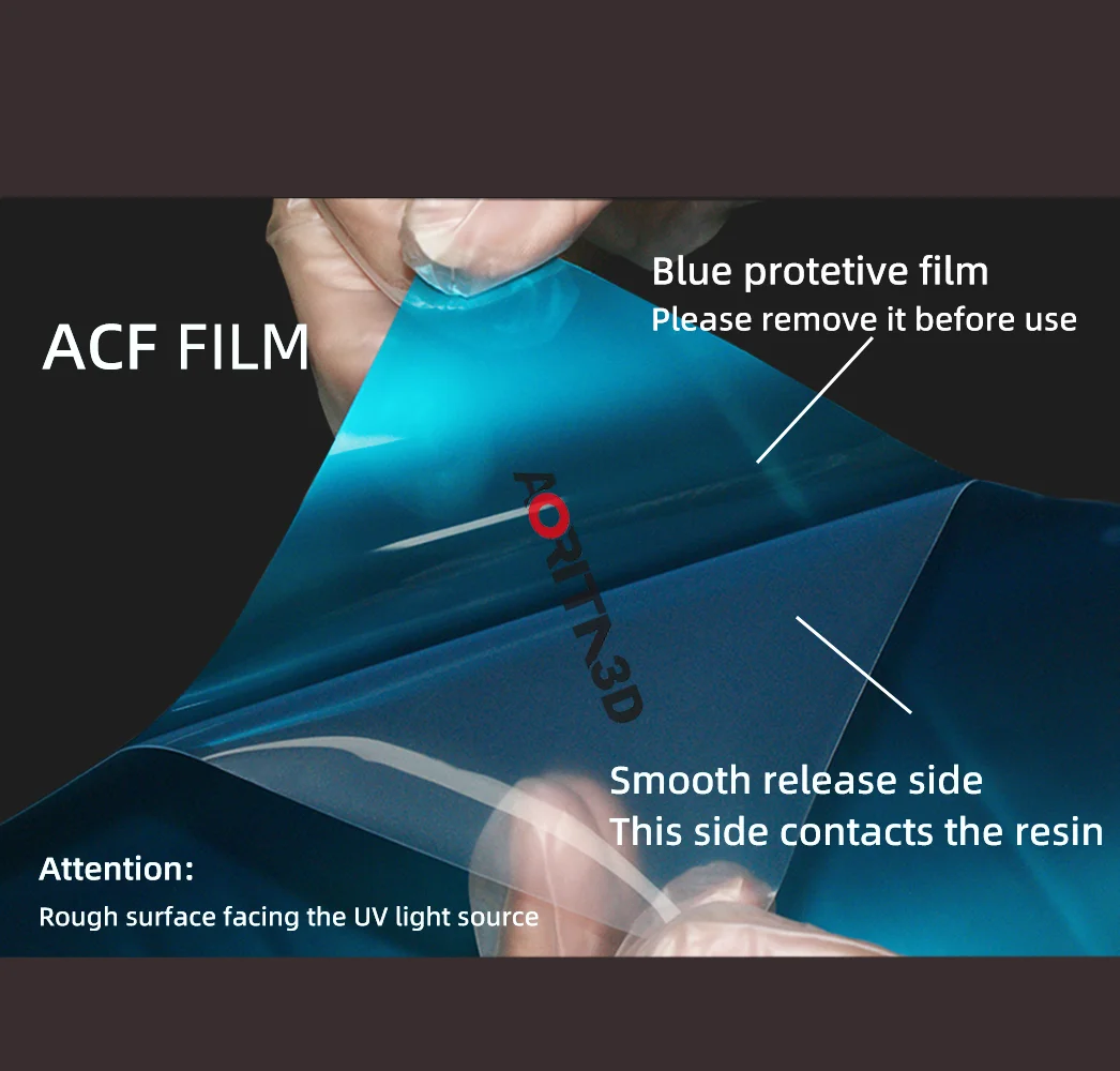 3D printer ACF films chemically resistant, ultimate non-stick surface