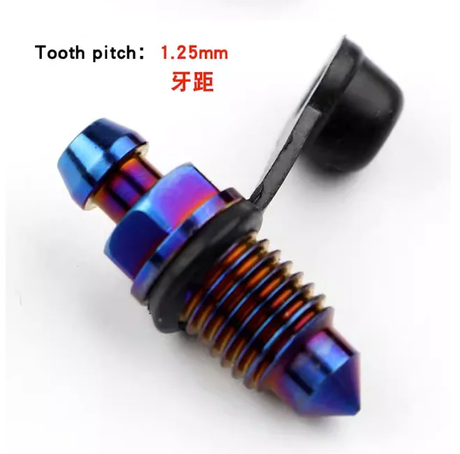 speed Nipple brake Caliper Oil Drain Exhaust bleeder bleed screw with Rubber Cap