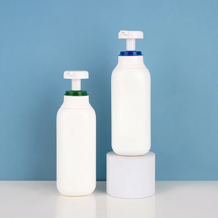 High Quality Pet 300ml White Cosmetic Skin Care Packaging Bottle Soft Touch Squeeze Body Lotion Pump Bottles Shampoo Bottle