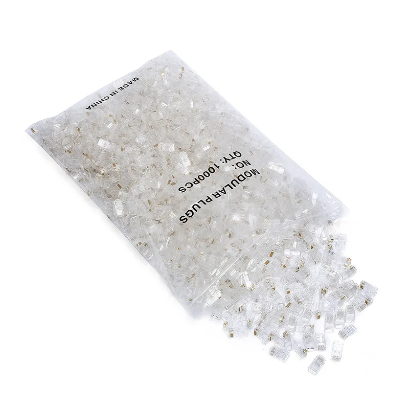 RJ45 8P8C CAT6 UTP Connector 1000pcs/bag
