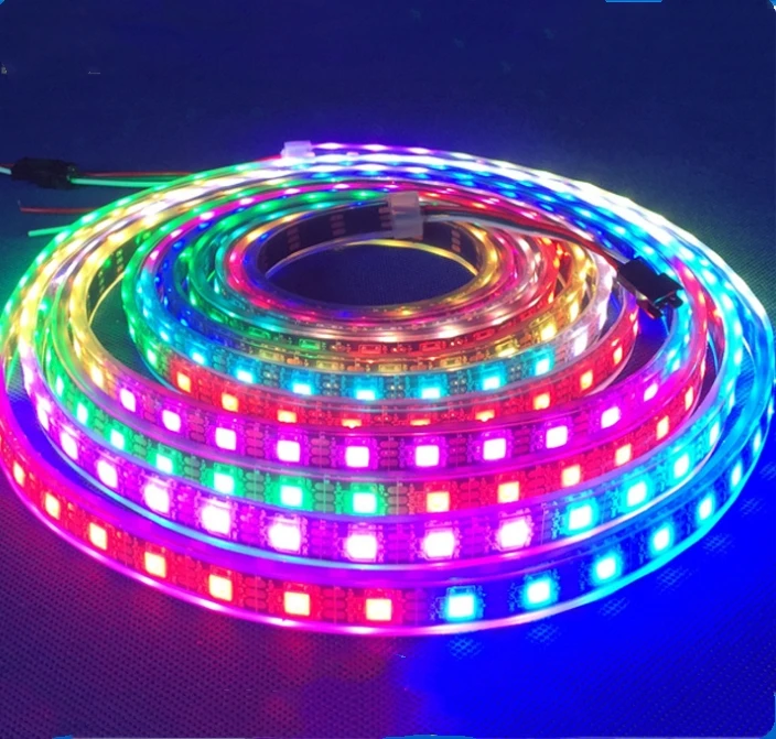SPI дистанционное управление наивысшей мощности 5050SMD светодиоды цветных (RGB) светодиодных лент свет IP20/IP65 из водонепроницаемого материала с 3 летами гарантированности
