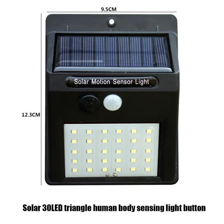Wireless 5W IP65 Waterproof Solar Powered Motion Sensor  Garden Lights Detector Lamps Solar Power Led Wall Light