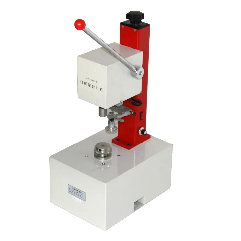 YTK KFJ-1035 electric manual sealing machine for vial aluminium cap, penicillin bottle capping machine