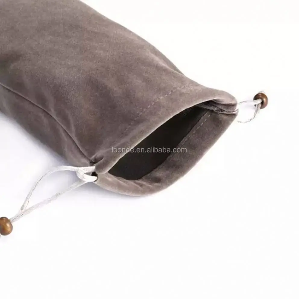New soft mobile phone velvet pouch drawstring sack bags