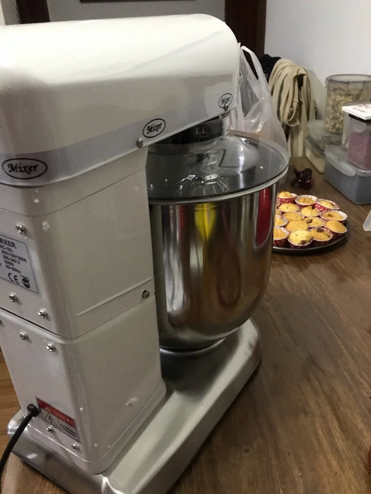 
chef mixer China professional planetary dough maker heavy duty multifunctional 7l ice cream cake stand spiral mixer with bowl 