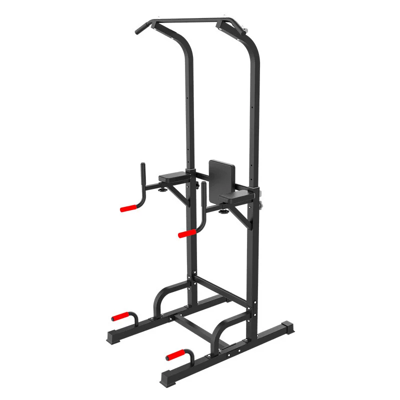 
FlagWorld Multi Function Pull Up Dip Station parallel bars 1.2 mm square tube adjustable Height home power tower 