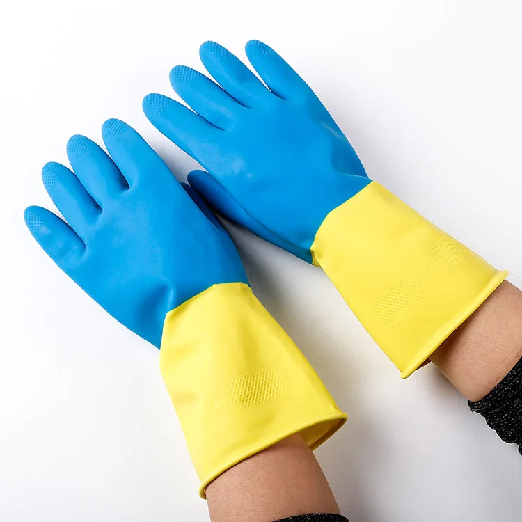  Латексные перчатки с длинными манжетами чистящие Hi Viz химически