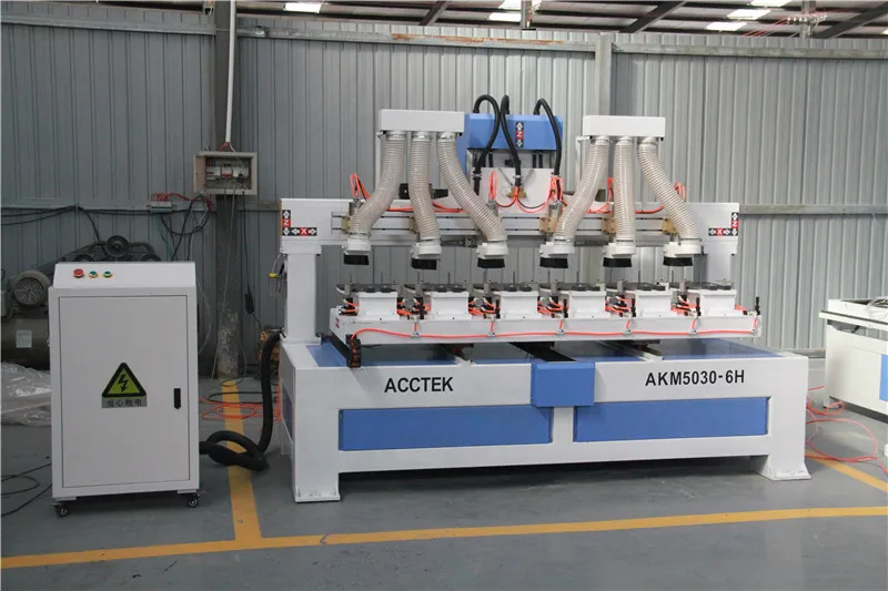 ACCTEK special cnc router engraving drilling machine for wood racket racquet AKM5030-6H