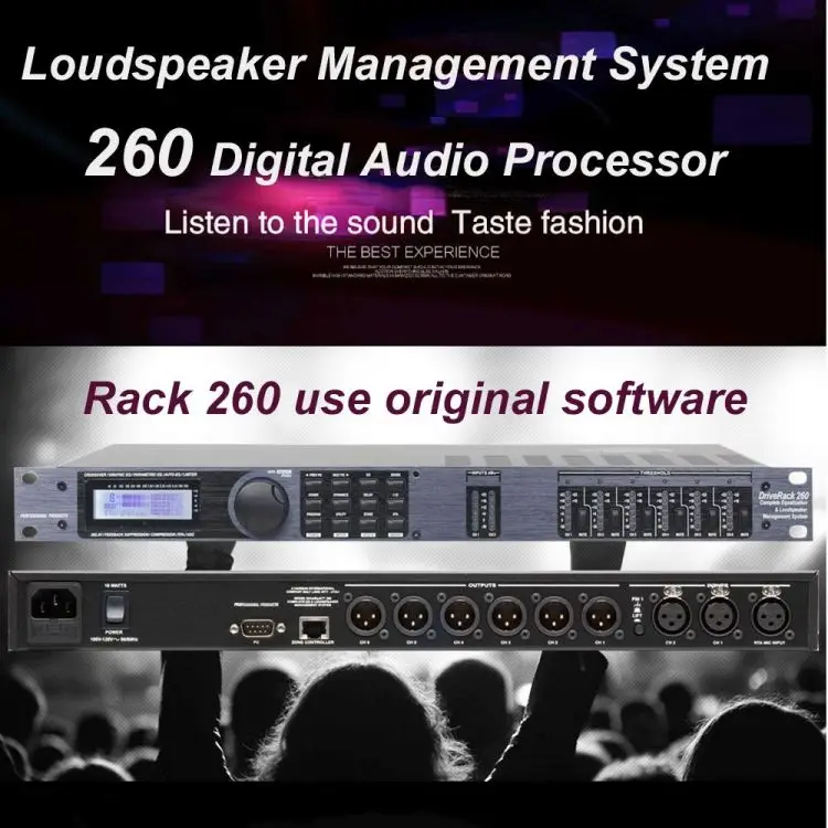 Audio Processor Drive Rack Dbx Driverack 260 PA Processor Audio Dsp Digital Audio Speaker Management Processor
