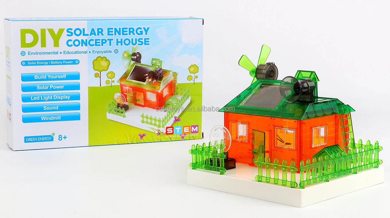 Детская пластиковая игрушка для дома на солнечной батарее с подсветкой и голосом