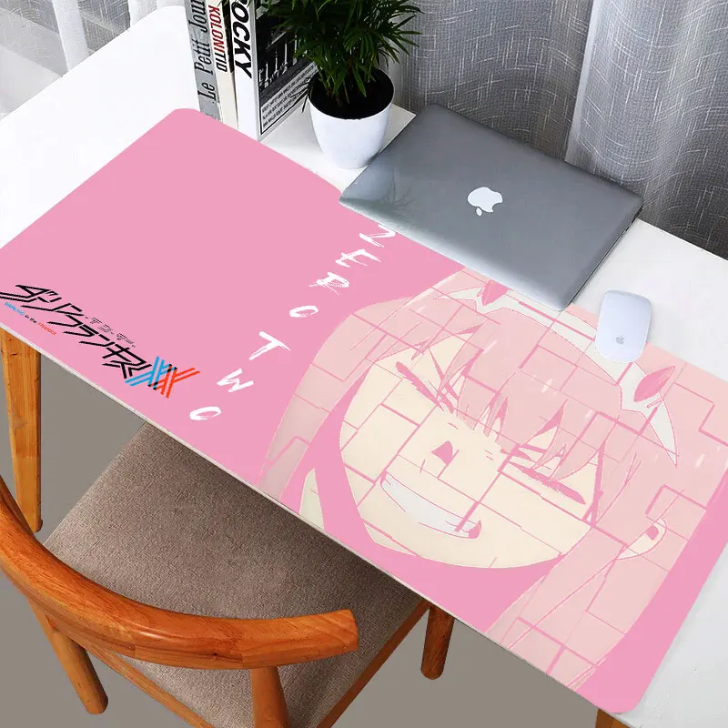 Zero Two Darling Computer Mouse Mat Anti-slip Anime Cartoon Gamer Laptop Mice Pad Mouse Mat MousePad Desktop manga Mouse Pad