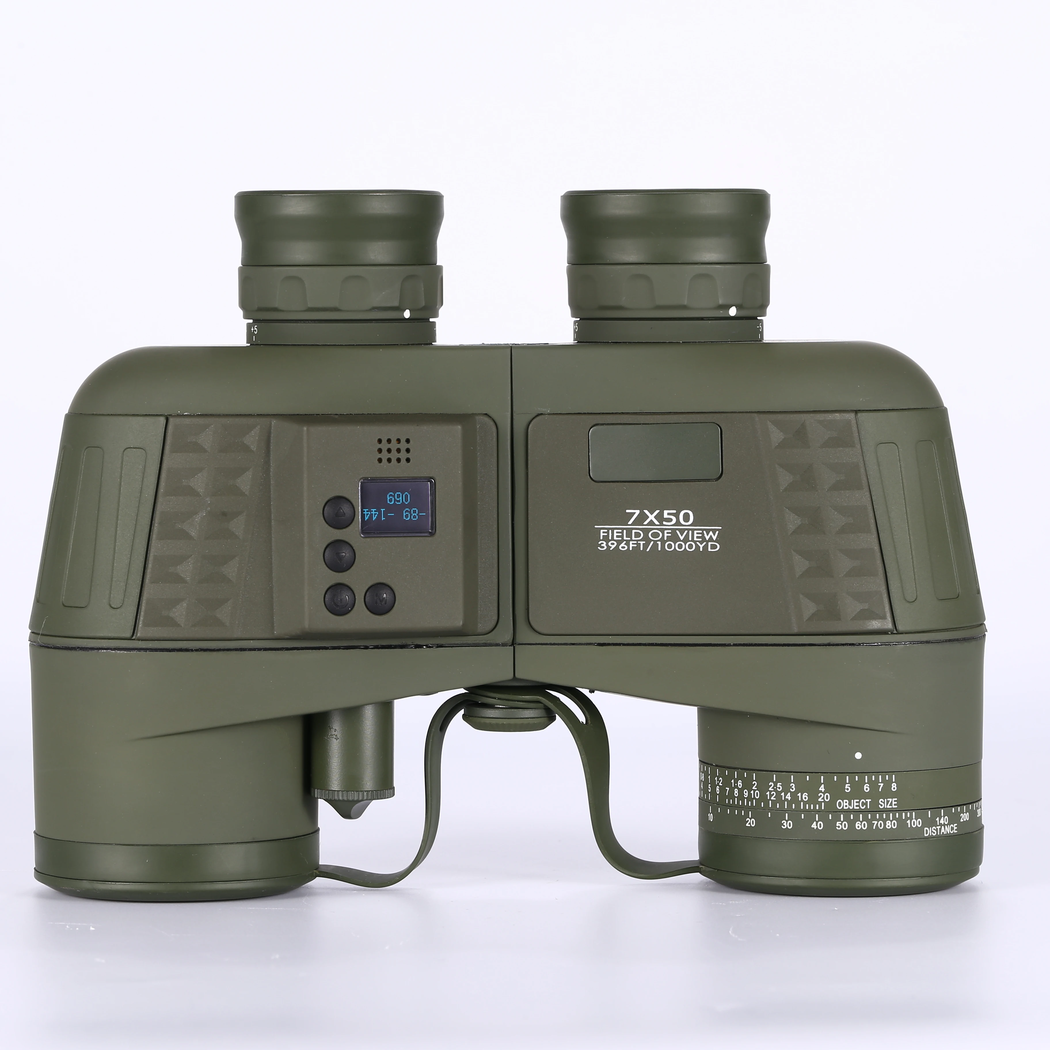 7x50 Binoculars with Electric Compass, Nitrogen Waterproof BAK4 Prism FMC Lens Binoculars for Kid Adult Bird Watching