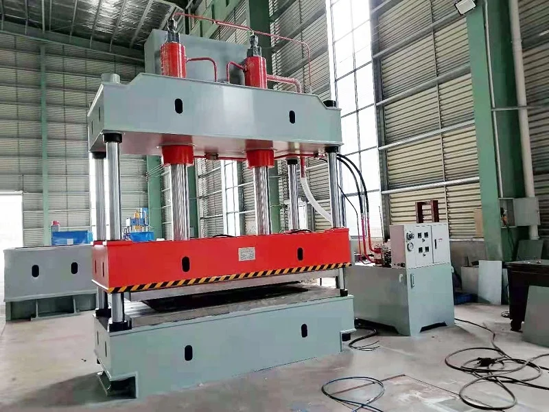 New Reliable Qulity  Metal Sheet Deep Drawing Four Column Wood Hydraulic Press Hydraulic Oil Press Machine for Embossing
