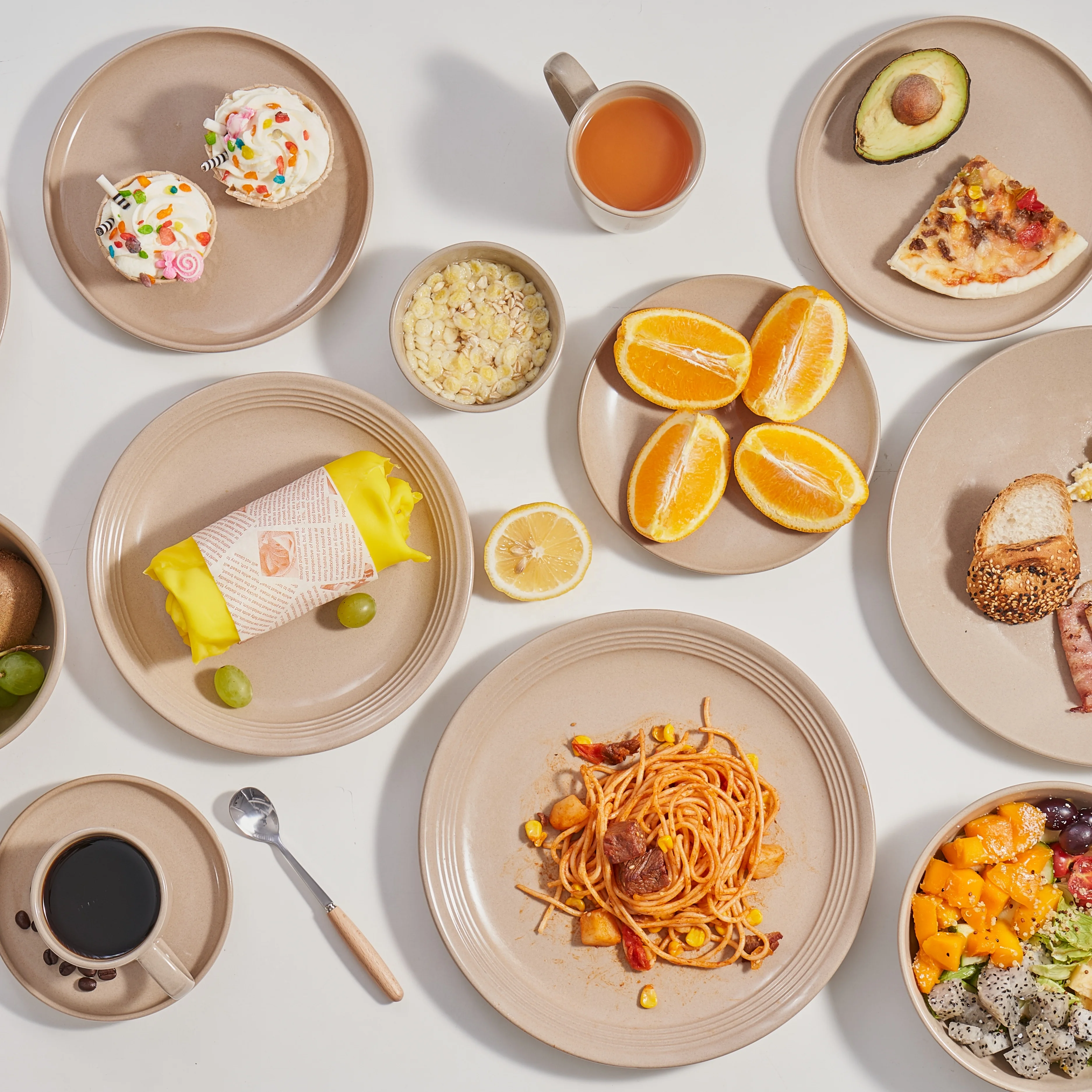 New arrival stoneware glaze dinner plate and bowl nordic ceramic dinnerware set