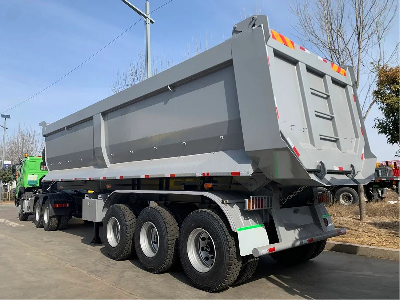 Vehicle Master 3 Axle 4 Axle 60 Ton 100 Ton howo dump truck semi-trailer Dump Tipping Semi Trailer