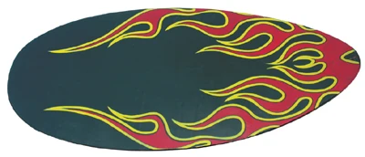 48' silk screen PE kids snow ski sleds for double-person