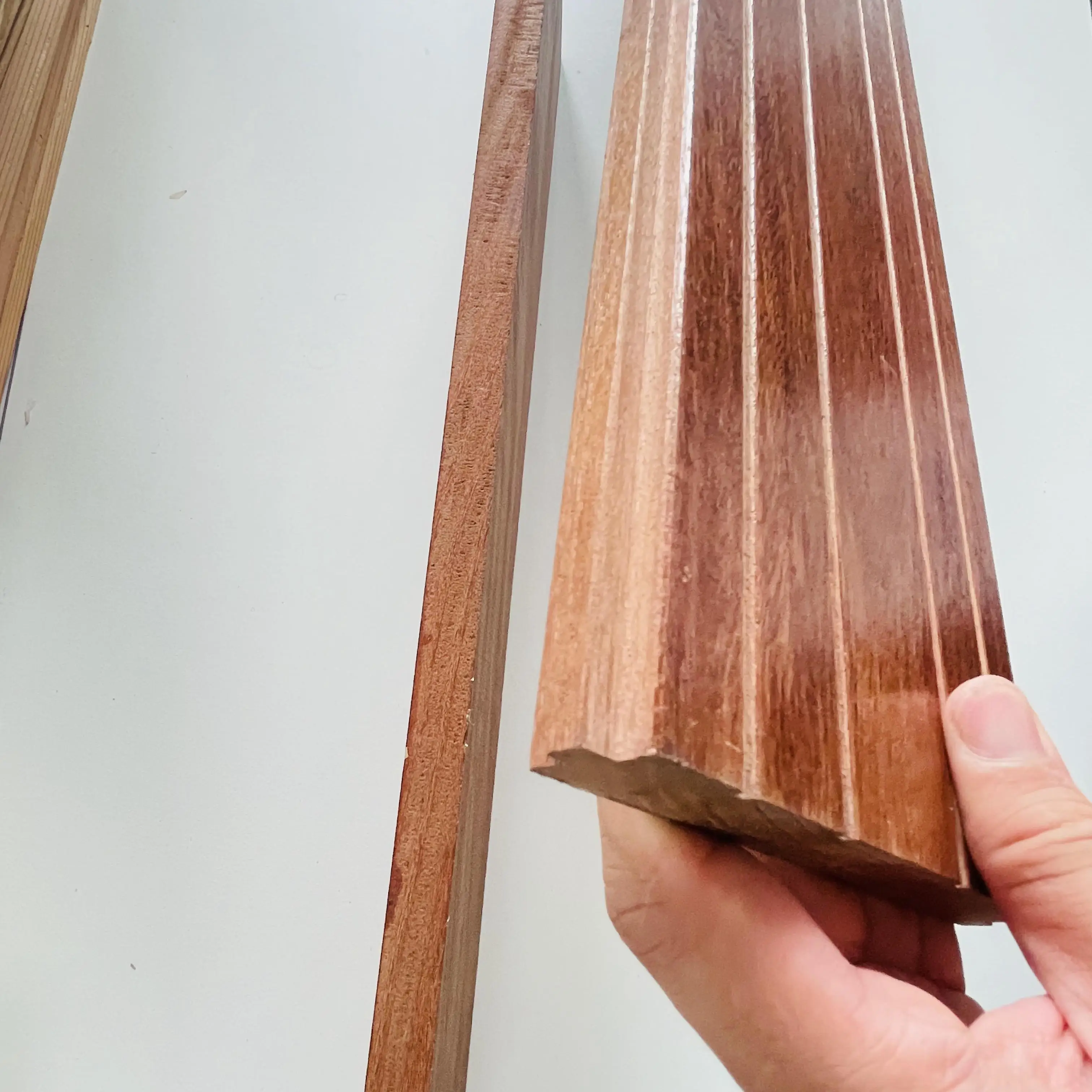 Factory sale  Santos mahogany solid wood flooring hardwood