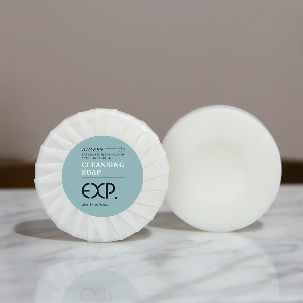 
OEM Custom Luxury China Supplies Bathroom Mini Cheap Personalized Toiletries Round Bath Bar Wrapper 30g Small Hotel Soap 