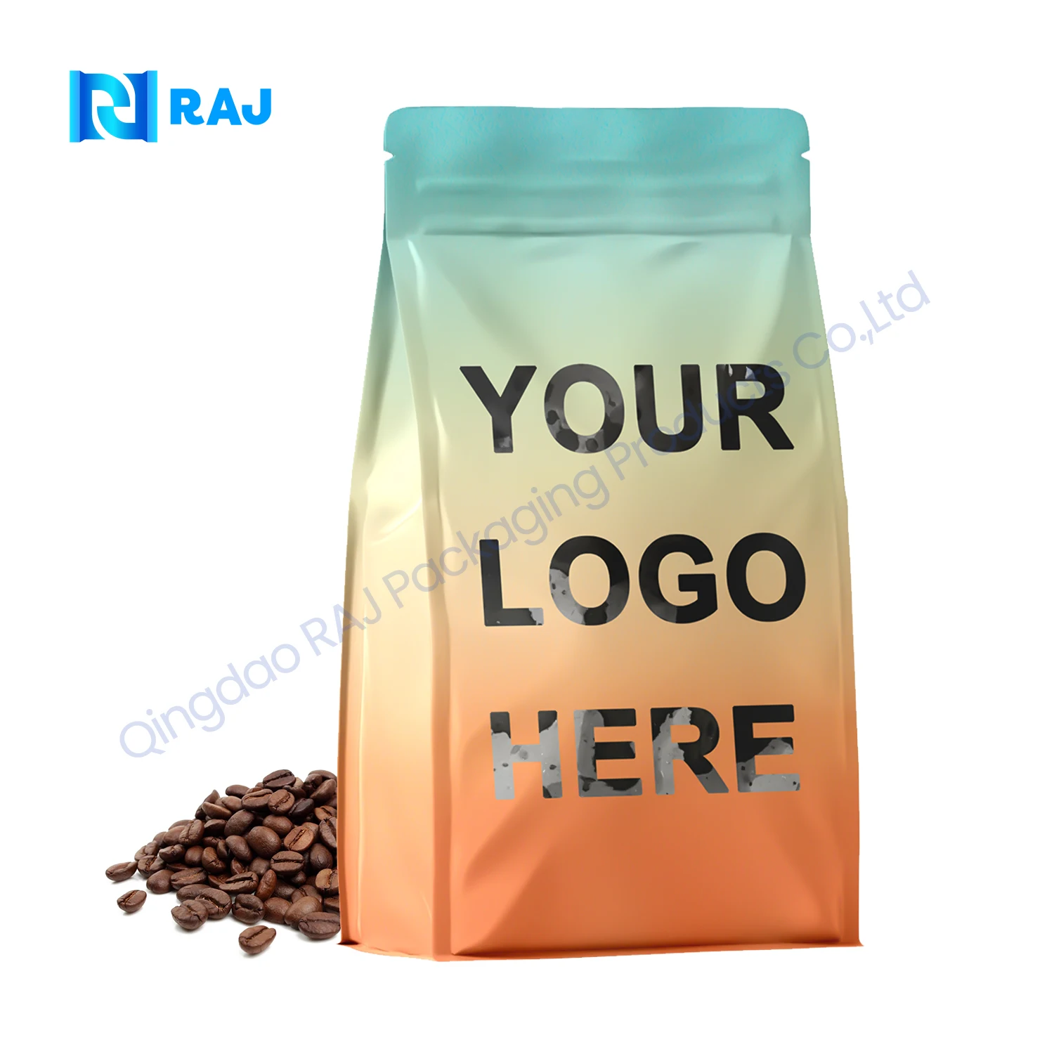 Customized Coffee Pouch Manufacturer 1kg Flat Bottom Coffee Bags Packaging Pouches Plastic Coffee Bags With Valve And Zipper