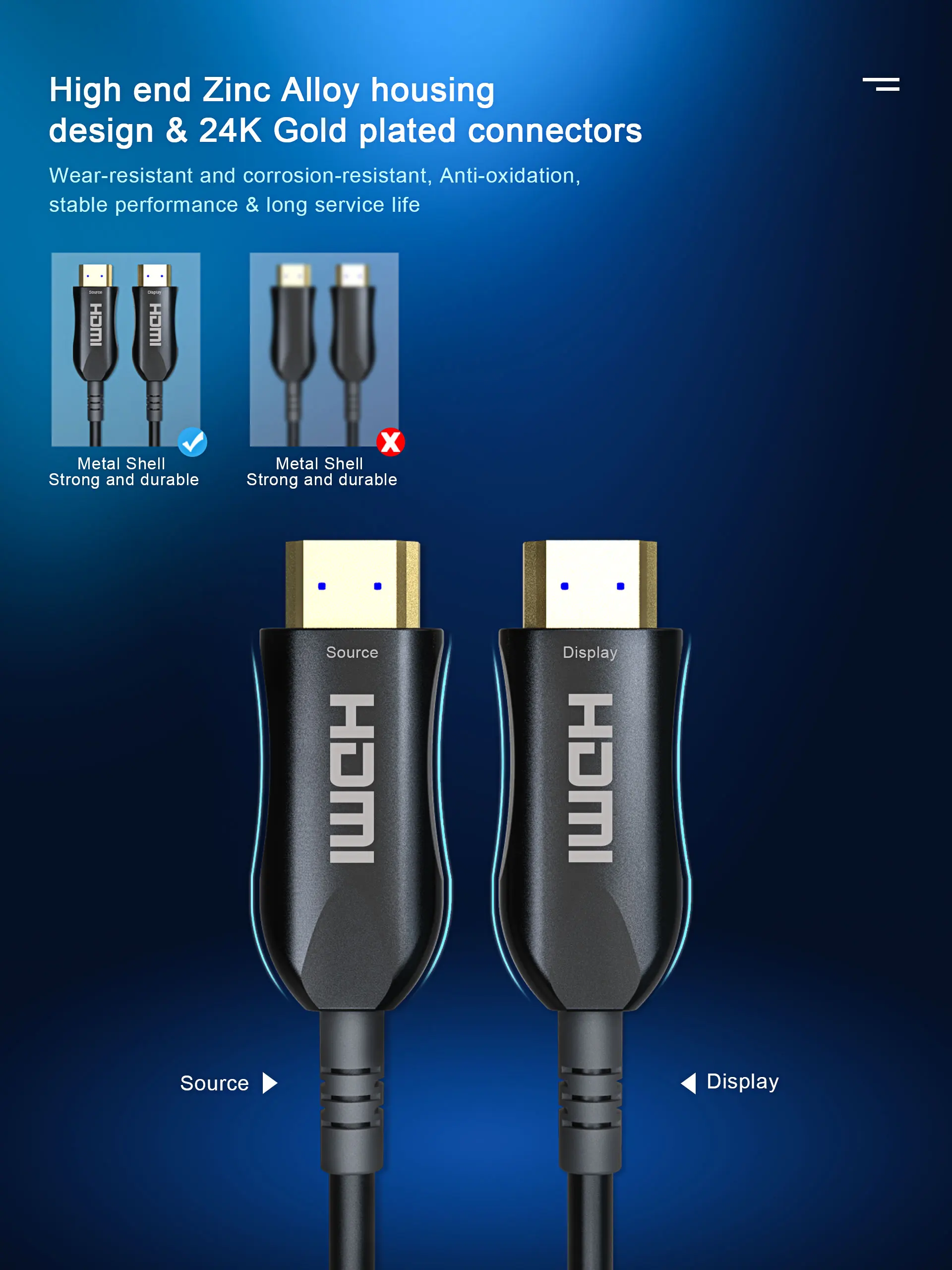  Супер ультра HDMI кабель 8K 21 48 Гбит/с активное оптоволокно