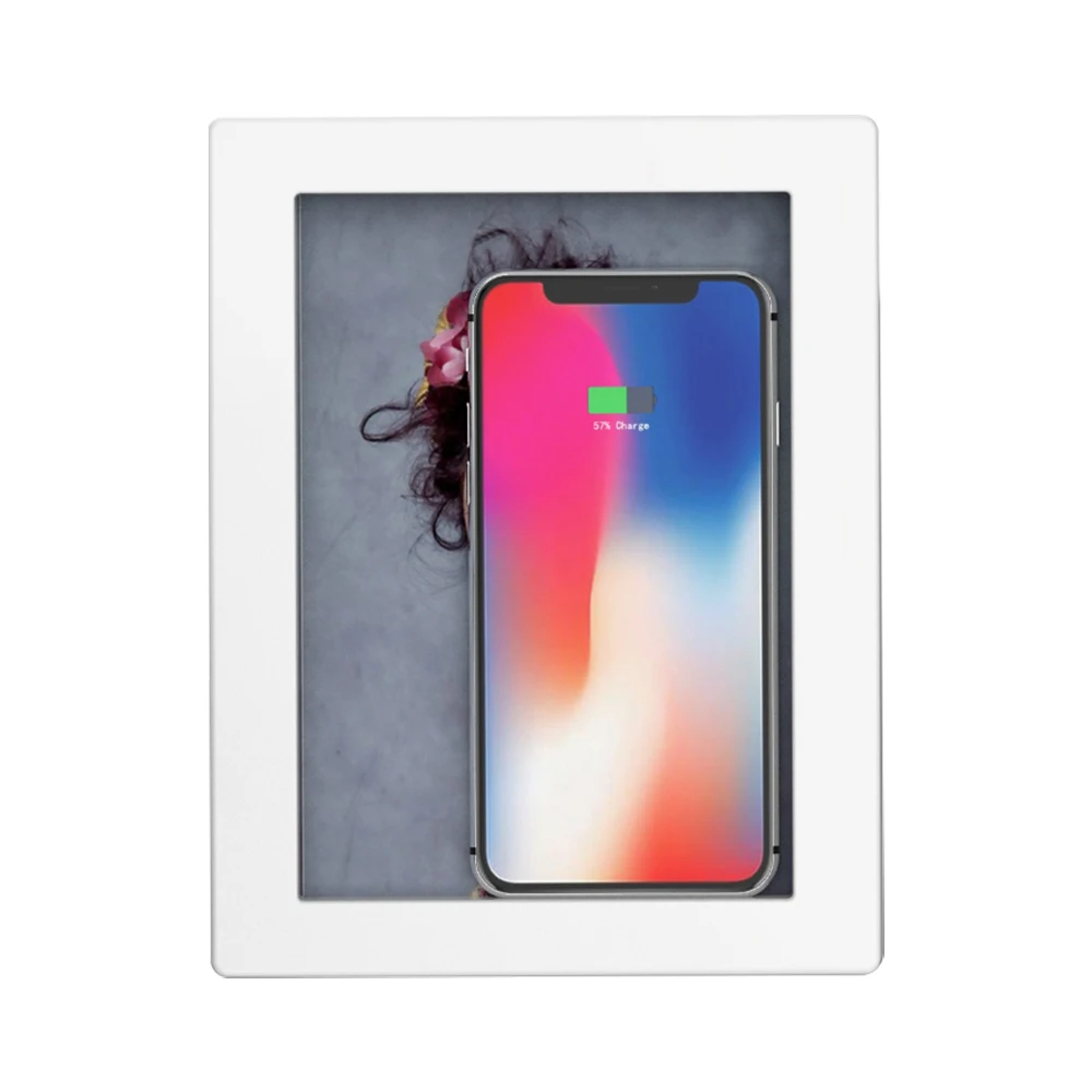 
Подставка для быстрой беспроводной зарядки 10 Вт с поддержкой Qi, фоторамка для беспроводного зарядного устройства 