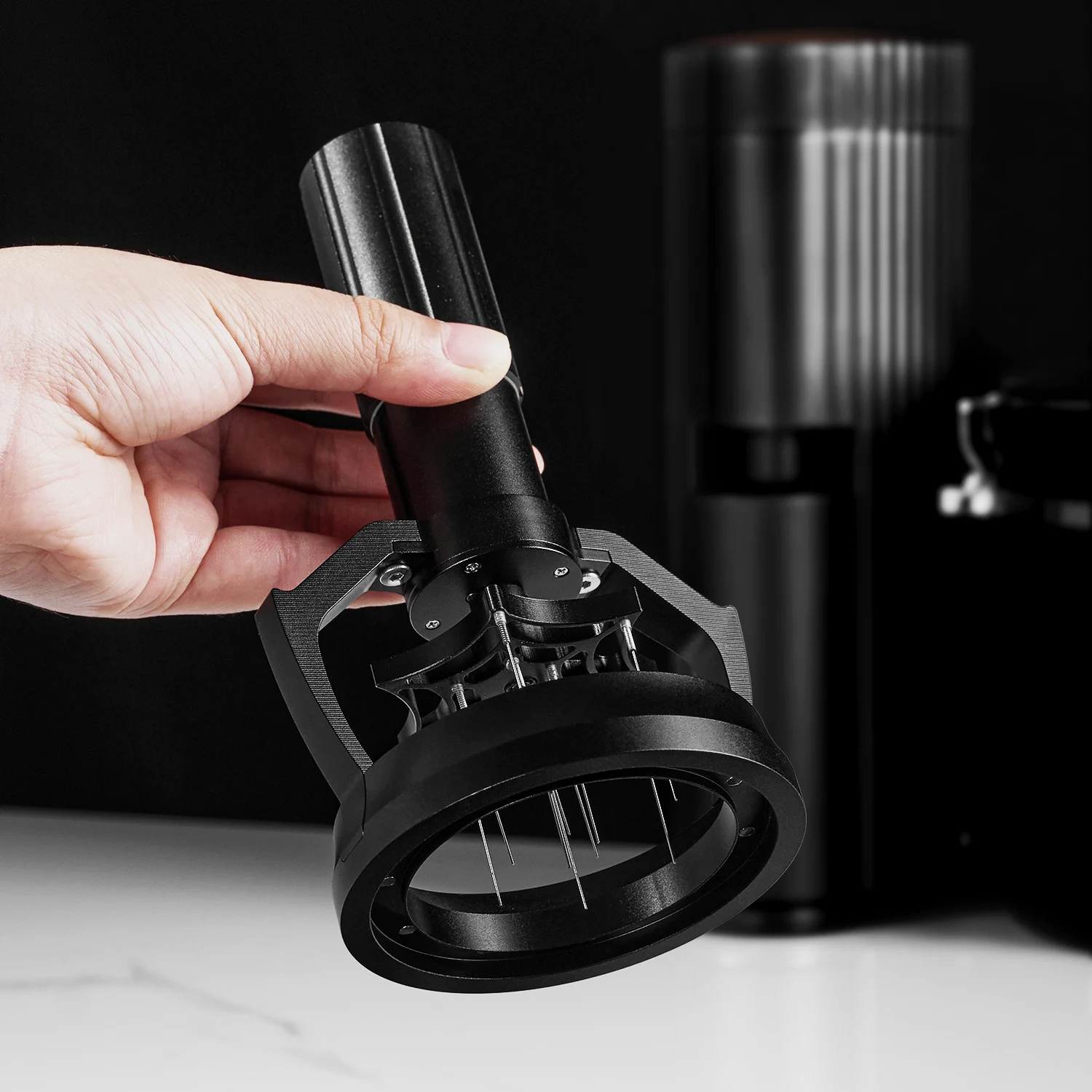Stainless Steel Automatic Rotation Electric Needle Distributor Coffee Stirrer Coffee WDT Tool Espresso Electric Power Wdt Tool