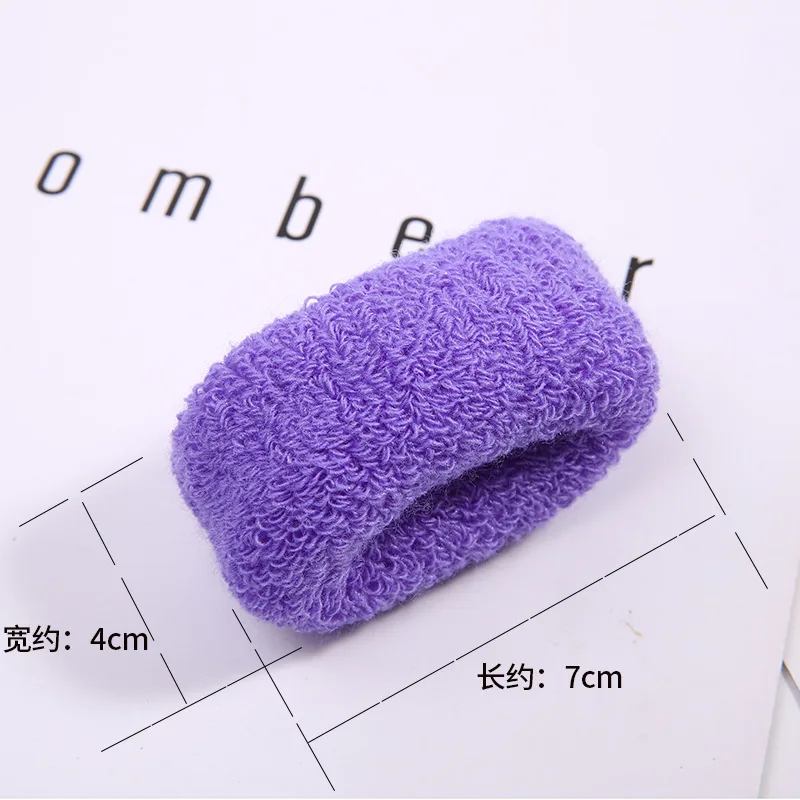 classic candy color high stretch large elastic girls disposable tie hair bands bulk  towel scrunchies Rubber Bands