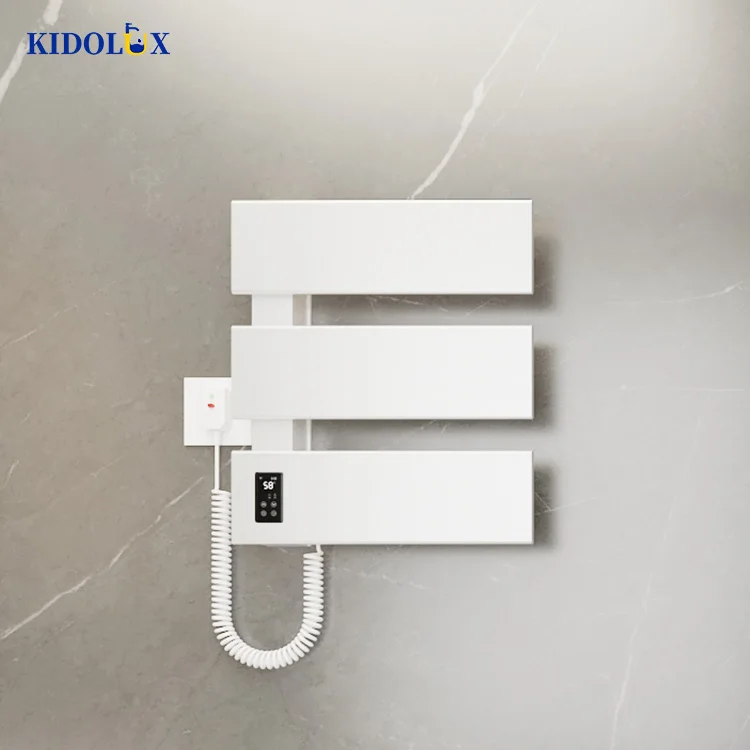 Wholesale Cheap Luxury Speed-heat Large Electric Heated Towel Rail Hot Towel Warmer Rack With Switch Timer For Bathroom Smart