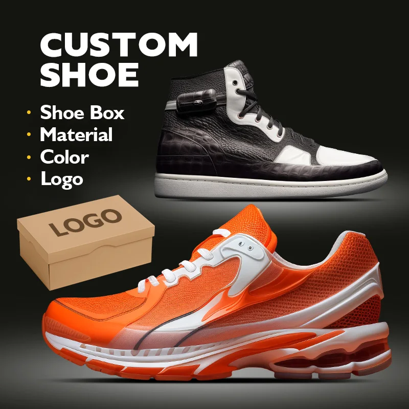 2024 Luxury Fashion Customize Brand Men Skateboard Shoes Custom Mesh Breathable Shoes Sneaker For Men