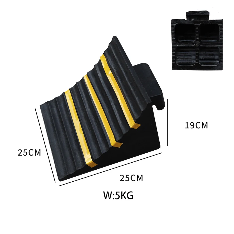 Hot Sale Car Rubber Trailer Truck Wheel Chocks Holder/Truck Stopper