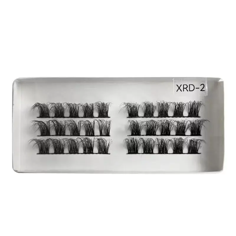 Maynice 2023 New Arriving Superfine Band Ribbon Cluster Faux Mink Lashes 100 Cruelty Free Wholesale Diy Pre Cut Lashes Extension