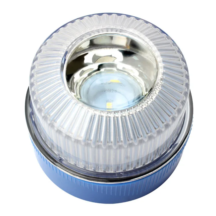 Strong magnetic battery bottom car warning traffic flash LED white emergency light