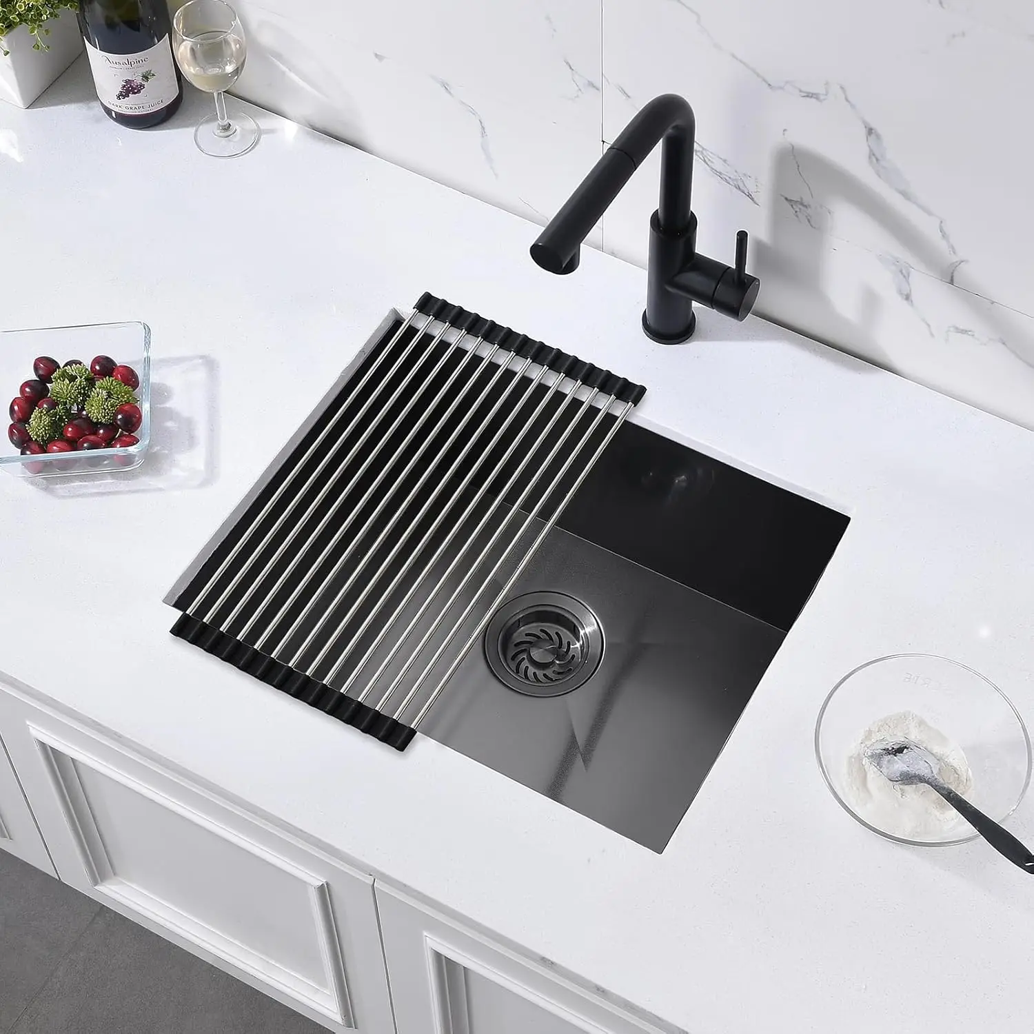 Small Size Single Bowl Kitchen Sink Portable Stainless Steel Sink  Outdoor Kitchen Bar Sink
