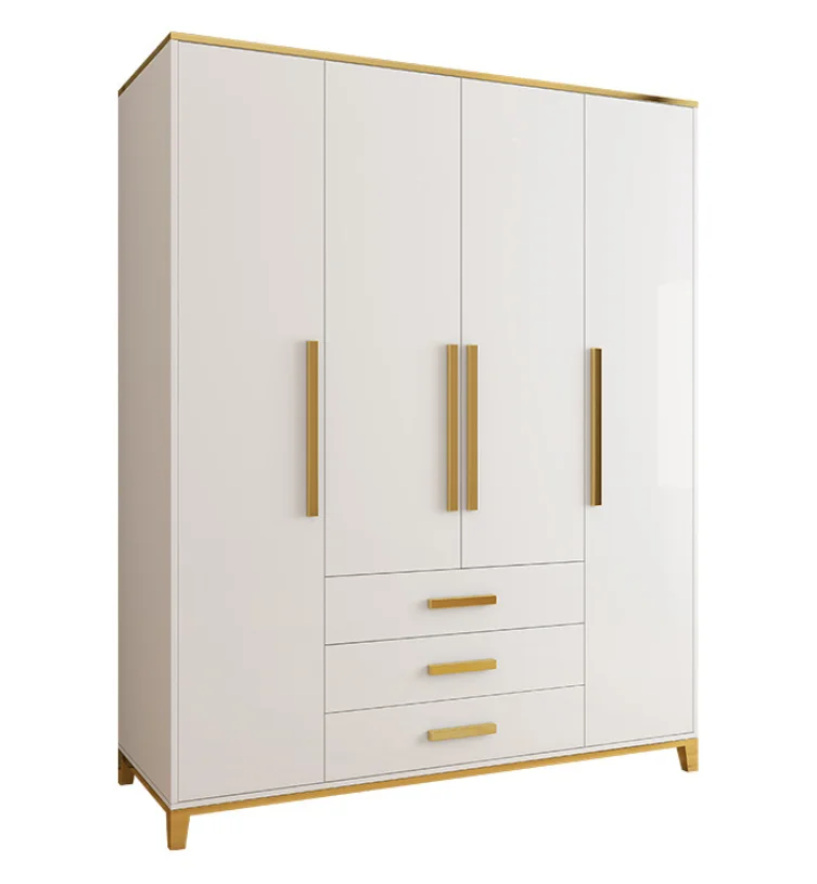 High Quality Economical Morden White Wardrobe Clothes Organizer Simple Wardrobe Cabinet