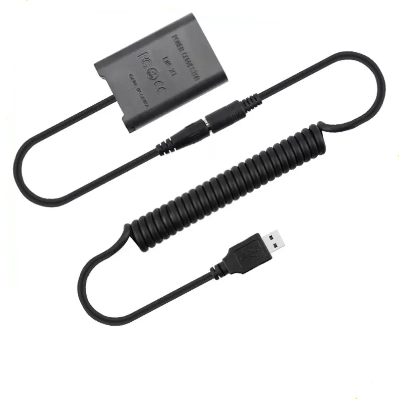 USB Spring Charging Cable +DK X1 DC Coupler NPBX1 Dummy Battery for Sony Cybershot DSC RX1 RX1R RX100 II III VI Digital Cameras