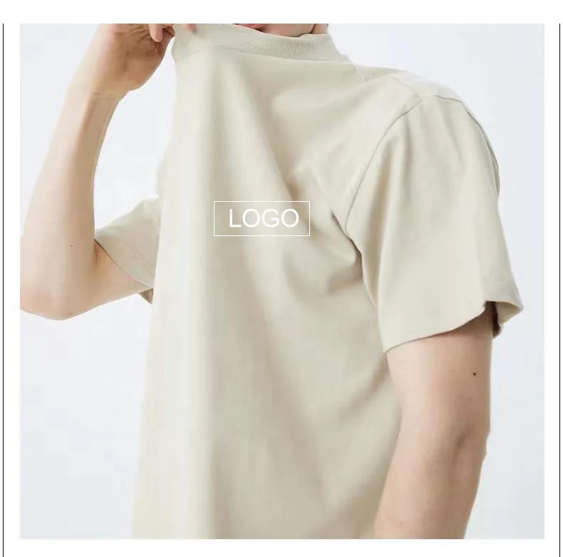 Wholesale Mens T-Shirts Custom Logo Printing High Quality 100% Cotton Drop Shoulder Oversized Men Plain T Shirts