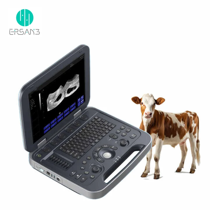 Hot Sale portable animals ultrasound Scanner Machine For cow horse Animal Veterinary Ultrasound with prode