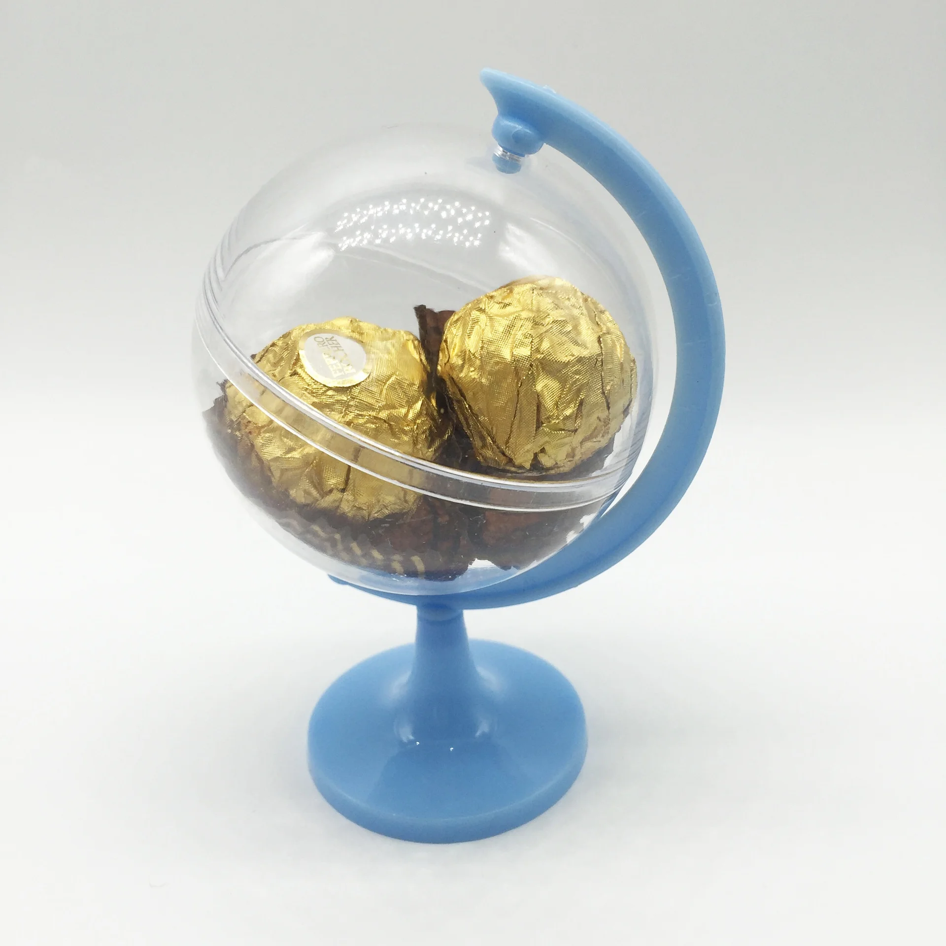 Promotion Sale 20pcs/lot Baby Showers Plastic Globe candy box in different color Wedding Souvenir