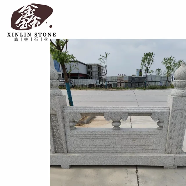 Interior Lobby Stone White Marble Balusters Handrail for outdoor steps stone white black gray G602 G603 G654 granite