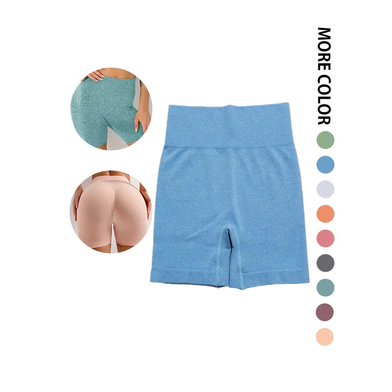 Лидер продаж 2020, бесшовные шорты для тренировок с высокой талией, оптовая продажа, женские шорты для йоги
