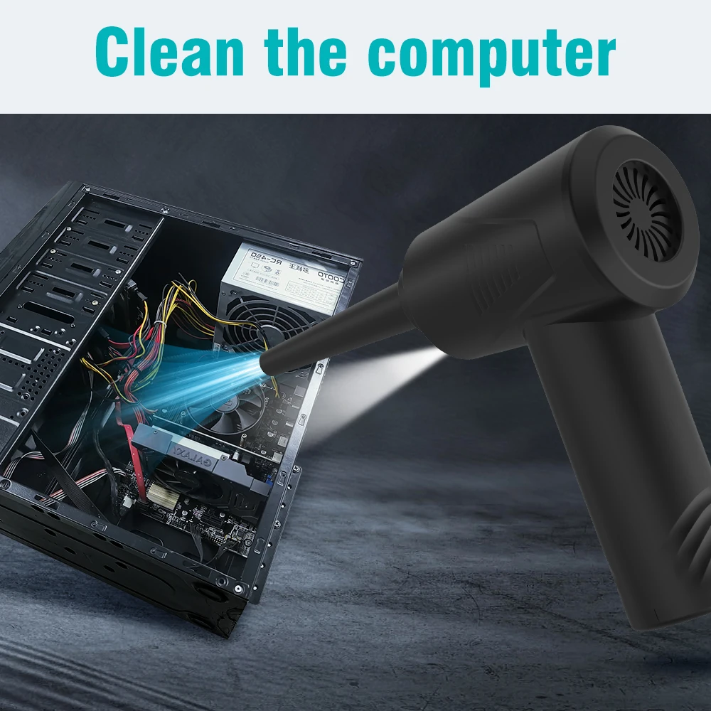 Hot Selling Electric Air Duster Portable Cleaners for Dust Blower Car Household Cleaning tools & accessories Storagebag Vacuum M