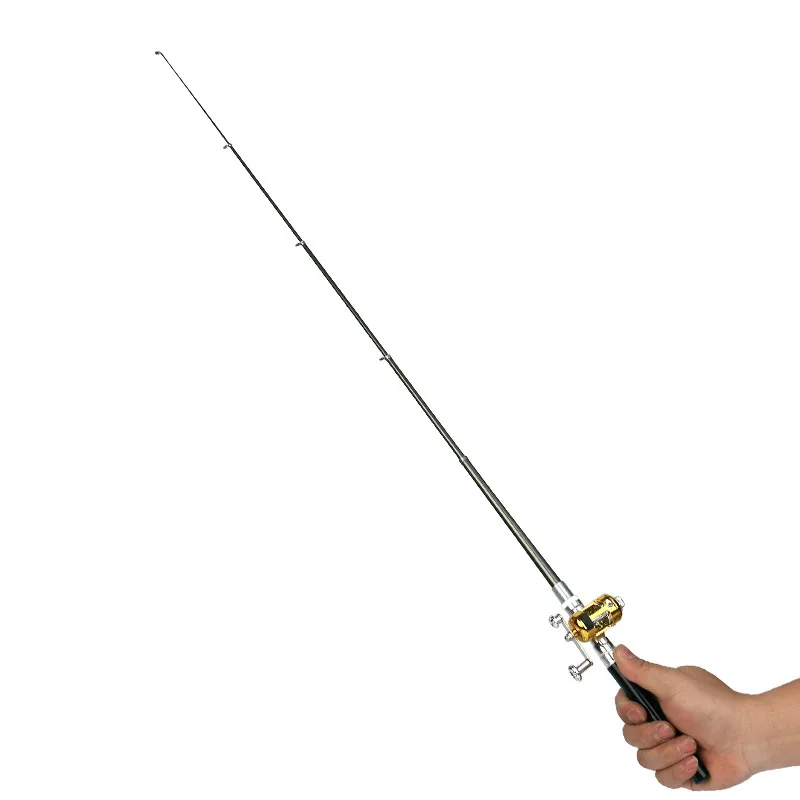 Portable 1M Fishing Tackle Pen Pocket Mini Fishing Rod Aluminum Alloy Outdoor Glass Hard FRP Ice Fishing Rod Case CN;JIN XINGE