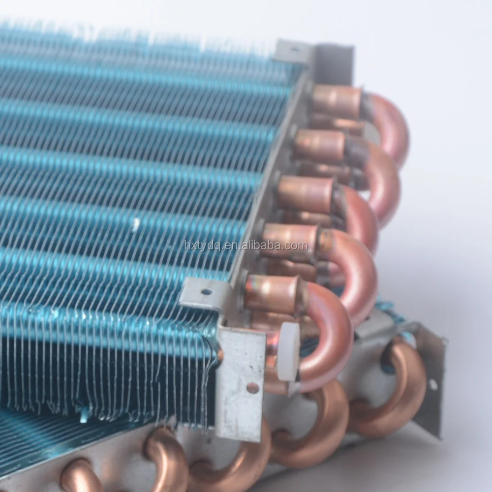 Finned copper tube refrigerator freezer condenser