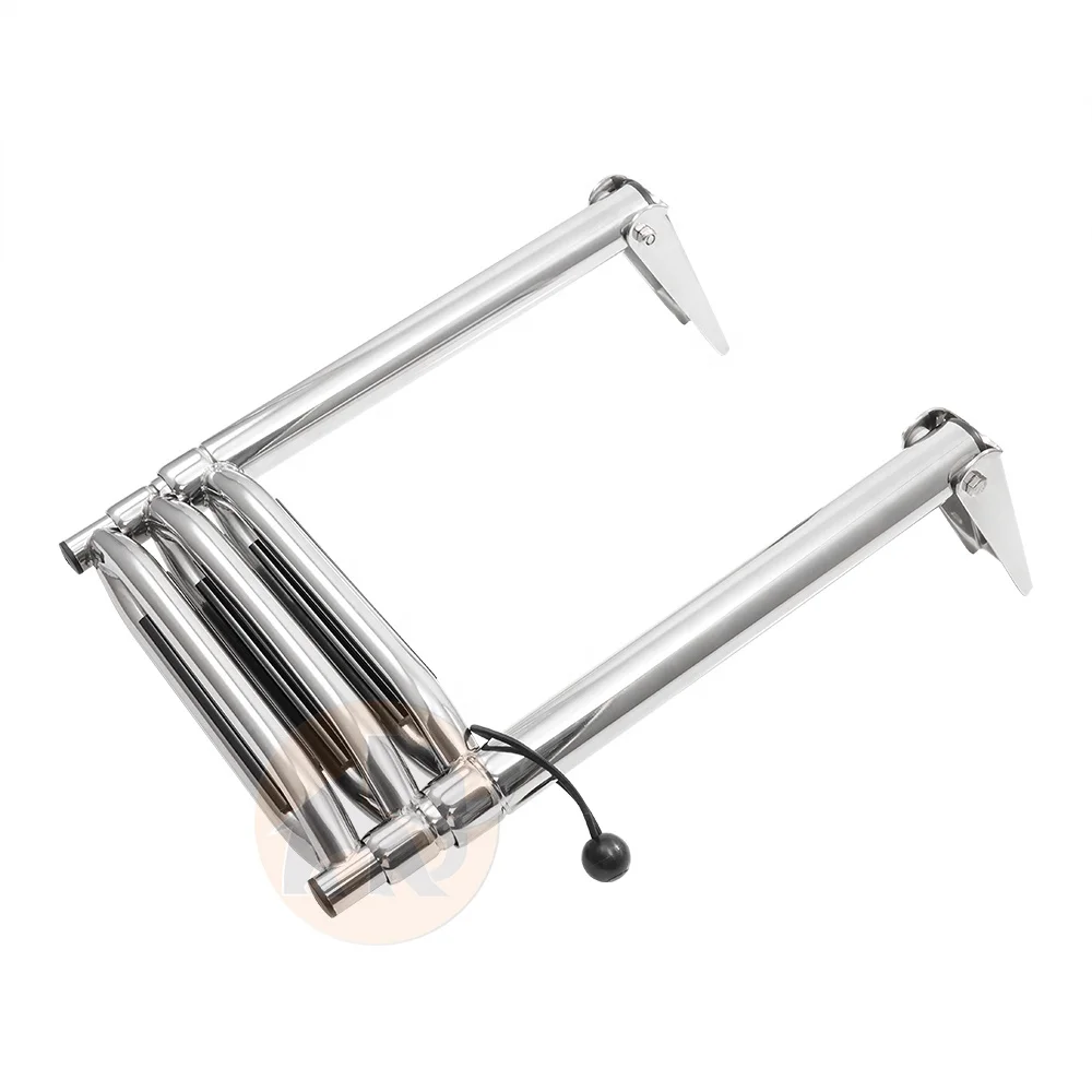 Wholesale cheap 316 Stainless Steel Telescoping 3 Step Boat Ladder